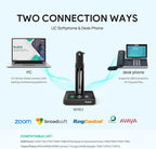 Yealink DECT Wireless Headset WH63,Mono Single Ear Office Headset with Noise Canceling Mic,Work for Computer, Desk Phones,Work with Zoom,RingCentral,Avaya, Teams Certified