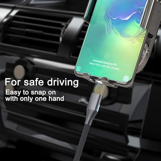 NetDot Gen10 2in1 Nylon Braided Magnetic Charging Cable Fast Charging and Data Transfer for Micro USB and USB C Android Smartphones (3.3ft / 3 Pack, Black)