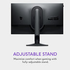 Alienware AW2524HF Gaming Monitor - 24.5-inch (1920x1080) 500Hz (Overclock) 0.5ms Display, Height/Tilt/Swivel/Pivot Adjustability, 3yr Advanced Exchange-Black