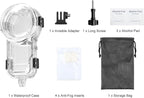 PULUZ Invisible Dive Case for Insta360 X5, [196ft/60m] Waterproof Case Diving Housing Cover Protective Underwater Shell for Insta 360 X5 Action Camera Accessories