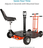 PROAIM Telescopic 27"- 42" Bazooka with Euro/Elemac Mount & Quick Lock Lever. for Camera Dolly/Slider/Jib/Crane Setup. Payload up to 200kg / 441lb. (BZ-286-00)