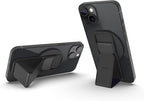 CLCKR for MagSafe Phone Grip for MagSafe Kickstand Compatible with Mag Safe Finger Loop, 3-in1 Phone Ring Holder Strap for Mag Safe iPhone 16/15/14/13/12 Series, Galaxy S25/S24/S23/S22, Pixel - Carbon