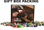 DND Dice Set 42 Pcs Polyhedral Dungeons and Dragons Rolling Dice for D&D RPG MTG Table Games Dice Bulk with Colorful Drawstring Bags and Dice Tray (Single)