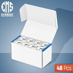 Everest 48-Pack Cat6 RJ45 Keystone Coupler - Female to Female - Cat 6 Couplers - Ethernet Cable Extender
