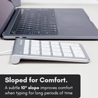 USB C Wired Number Pad for Mac - 10 Key USB Keypad, Type C Numeric pad, Number Keypad for Keyboard and Number Pad for Laptop, MacBook Pro/Air, iMac, and PC - 5ft Cable Numpad - Silver Keypads