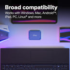 Crucial X10 1TB Portable SSD, Up to 2,100MB/s, USB 3.2 USB-C, External Solid State Drive, Compatible with Windows, Mac & Android, Durable Storage for Games, Photos & Files, Blue - CT1000X10SSD9-02