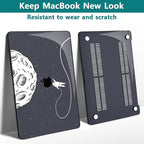 Teryeefi for M2 MacBook Pro 13 inch Case 2022 2020 2019-2016 Model A2338 M1 A2251 A2289, Hard Shell Case & Keyboard Cover & Screen Protector for MacBook Pro 13“ with Touch Bar, Astronaut Space