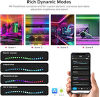BTF-LIGHTING 2.4G WiFi DR04W SPI RGBW Controller RC03RF RF Remote Tuya APP/Smart Life/Google Home/Alexa Control Support SK6812RGBW SMD/FCOB WS2814 IC etc Addressable RGB+W LED Strip STA Mode