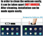 Webcam Cover, 0.03 inch Ultra Thin Laptop Camera Cover Slide for iPhone iPad MacBook Pro Computer iMac Cell Phone PC Accessories Camera Blocker Slider, Great for Privacy