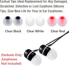 Earbud Silicone Ear Tips Replacement Earbuds Gels for Popular In-Ear Headphones Other Inner Hole 3.8mm - 5.1mm 9 Pairs S/M/L