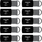 32GB Memorex USB 3.1 Flash Drive – Transfer Speeds Up to 10x Faster Than USB 2.0, Latest USB 3.1 Gen 1 Technology, Lightweight Design, for Daily File Management, Type-A Connector, 10-Pack