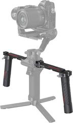 SMALLRIG Dual Handle Handgrip for DJI RS 4 /RS 4 Pro/RS 3 / RS 3 Pro/RS 2 / RSC 2 Gimbal, Gimbal Handle Grip with NATO Rails, Cold Shoe, 1/4"-20 & 3/8"-16 Threaded Holes