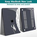 Teryeefi Compatible with MacBook Pro 13 inch Case M2 M1 2024, 2023, 2022-2016（A2251 A2289 A2159 A1989 A1708 A1706 with Touch Bar, Plastic Hard Shell Cover for 13" MacBook Pro, Floating Astronaut