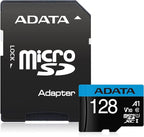 ADATA Premier 128GB MicroSDHC/SDXC UHS-I Class 10 V10 A1 Memory Card with Adapter Read up to 100 MB/s (AUSDX128GUICL10A1-RA1)