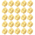 20Pcs Desk Grommet, 1" (25mm) Yellow Silicone Cord Hole Cover, Flexible Rubber Wire Grommets, Wall Grommets for Cables Management, Table, Countertop, Cabinets and Furnitures Wire Organizer