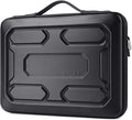 DOMISO 14 inch Laptop Sleeve with Handle Shockproof Computer Bag Waterproof EVA Protective Carrying Case for 14" ThinkPad E480/Yoga 920/13.5" Microsoft Surface Book/HP Pavilion 14 Stream 14, Black