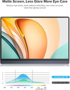 UPERFECT Portable Monitor Battery Touchscreen 120HZ | 15.6” 1ms Gaming Monitor | Built-in 10800mAh Battery Powered |FHD FreeSync| Type-C & HDMI | Travel Screen for Laptop, Computer, Game Consoles