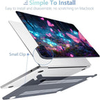 MEEgoodo Case for MacBook Air M4/M3/M2 13.6 inch 2025 2024 2022, Fit Model A3240 A3113 A2681, Compatible with MacBook Air 13 inch, Laptop Hard Shell Case with Keyboard Cover, Fantasy Forest