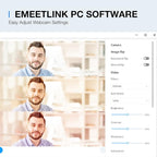 EMEET C960 2K Webcam with Microphone, 2K QHD, 2 Noise-Reduction Mics, TOF Autofocus Streaming Webcam with Privacy Cover, Plug&Play USB Webcam for Calls/Conference, Zoom/Skype/YouTube, Laptop/Desktop