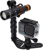 GoPro HERO13 Waterproof Action Camera Dive Kit with 5.3K60 UHD Video, 27MP HDR Photos - Bundle with Protective Housing, Video Light Pack, Camera Tray, Double Clip, 64GB microSD Card (Hero13)