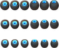 Earbuds Replacement Tips Silicone Earbud Tips Ear Gels Fit for Inner Hole from 3.8mm - 5.1mm Earphones 9 Pairs S/M/L Black-Blue