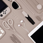 Panasonic ErgoFit Wired Earbuds With Microphone, 3.5mm Jack Headphones with Mic and Call Controller, Ergonomic Custom-Fit Earpieces (S/M/L), for Phones and Laptops - RP-TCM125-N (Rose Gold)