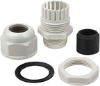 XHF 20 Pcs 3/4" IP68 Strain Relief Nylon Cord Grip Waterproof NPT Cable Glands Adjustable UL Listed and RoHS Compliant(Grey)