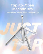 KraftGeek Tripod for iPhone, 66” JustTap Phone Tripod, Selfie Stick Cell Phone Stand for Recording Travel, Content Creator Essentials, White