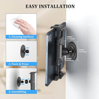 OHLPRO Tablet Wall Mount Holder for iPad, 360° Adjustable Swivel No-Drill 3M Adhesive Stand for Kitchen Compatible with 5-13 Inch Smartphones iPads Samsung Tab Fire HD Kindle & More Devices