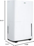 Uhome 150 Pints Dehumidifier with Pump - 7000 Sq. Ft Quiet Dehumidifier for Home, Large Basement, Storages and Large Rooms with 1.85Gallon Water Tank