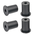 4pc Starlink Cable Grommet 1" Silicone Waterproof Wall Hole Pass Through Split Cable Bushings for TV Wire Ethernet Cord, Starlink Cable Routing Kit Accessories, 38mm/1.5" Ht, Black