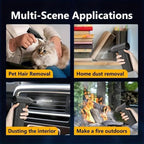 Compressed Air Duster Kit 130,000 RPM Electric Air Duster 4-Gear Adjustable Cordless Air Blower Rechargeable for Computer, Keyboard, House, Outdoor and Car