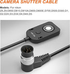 5M Extension Cord RC301-DC0 Remote Small Shutter Release Remote Control for nk D850 D810 D800E Z8 Z9 Push Button Extension Portable Small Release Key(RC301-DC0 NK 196.8in/5m)