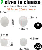 8 Pairs Extra Small Earbuds Tips, Silicone Ear Tips Universal, Silicone Earbud Tips Replacement Transparent