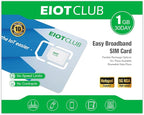 EIOTCLUB Data Only SIM Card - Ideal for Mobile WiFi Hotspots, Routers, USB Sticks, Laptops, Tablets, No Contract | 5G/4G LTE Network | USA 3-in-1 SIM Card