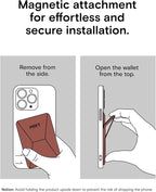 MOFT MagSafe Wallet Stand Compatible with iPhone 16/15/14/13/12 Series, Angle Adjustment & MOVAS Phone Stand (Sienna Brown)