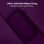 FireNova Designed for iPhone 13 Pro Case, Silicone Upgraded [Camera Protection] Phone Case with [2 Screen Protectors], Soft Anti-Scratch Microfiber Lining Inside, 6.1 inch, Wine Red