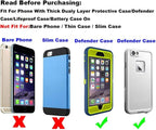 Holster for iPhone 17 17 Pro 16 16 Pro 15 15 Pro 14 14 Pro 13 13 Pro 12 12 Pro 11 11 Pro Belt Holster Fit with Thick Defender Case Hybrid Armor Protective Case On