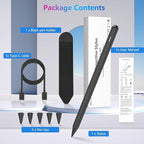 Stylus Pen for iPad 10th 9th 8th 7th 6th Generation, 15Mins Fast Charge for Apple iPad Pencil with Pencil Holder, for iPad Pro 11/12.9 inch, for iPad Air 5th/4th/3th Gen, for iPad mini 6th/5th Gen
