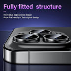Uyiton for iPhone 14 Pro/iPhone 14 Pro Max Camera Lens Protector, [Drop Protection] 9H Tempered Glass Camera Cover Screen Metal Ring Case Friendly Scratch Resistant Easy to Install - Black