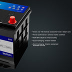 XINGCELL Kim Kirin12.8V 52Ah LiFePO4 Car Battery Group 35/D23 – Lithium Iron Phosphate Deep Cycle Battery with 800CCA High Cranking Power for Start-Stop Cars RV Marine Solar