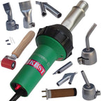 Hot Air Welder & Heat Gun Kit, Professional 1600W Plastic Repair Welder Kit for PVC/TPO/Vinyl, Roofing, Automotive, Flooring with Welding Nozzles, Seam Roofing Roller