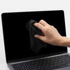 2 Pack Microfiber Liner Cleaning Cloth 15" 16" MacBook Air/MacBook Pro Screen Keyboard Imprint Protection, Keyboard Protector Compatible with MacBook Air 15.3" /MacBook Pro 15"/MacBook Pro 16"-Black