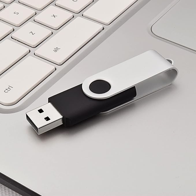 JUANWE 32GB Bulk Flash Drive 10 Packs, Mutipack USB Thumb Drives 2.0 Flashdrive Memory Sticks, Fat32 Jump Drive for Laptop Backup, Bulks Zip Drive Memoria Storage Sticks Pendrive Pack of 10 - Black