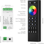 BTF-LIGHTING 5050SMD FCOB COB RGBCCT RF 2.4GHz Wireless Remote RC03RFB &2PCS C05RF Tuya Controller Kit 4 Zones Group Control PWM RGBWW (+ R G B C W) 6pin LED Strip DC5V DC12V DC24V