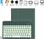 Galaxy Tab A9 Plus Case with Keyboard 5G 11 Inch 2023 (SM-X210/X216/X218), 7 Color Backlit Detachable Tablet Keyboard Cover with S Pen Holder for Samsung Galaxy Tab A9+ 11" (Dark Green)