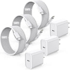 Fast Charger for iPhone 16/15 Charger,10FT Extra Long Fast Charging 3Pack USB-C Wall ChargerBlock USB C To USB C Fast Charging Cable Cord for iPhone 16 Pro Max/iPhone 15 Pro/15 Plus,iPad Pro/Air/Mini