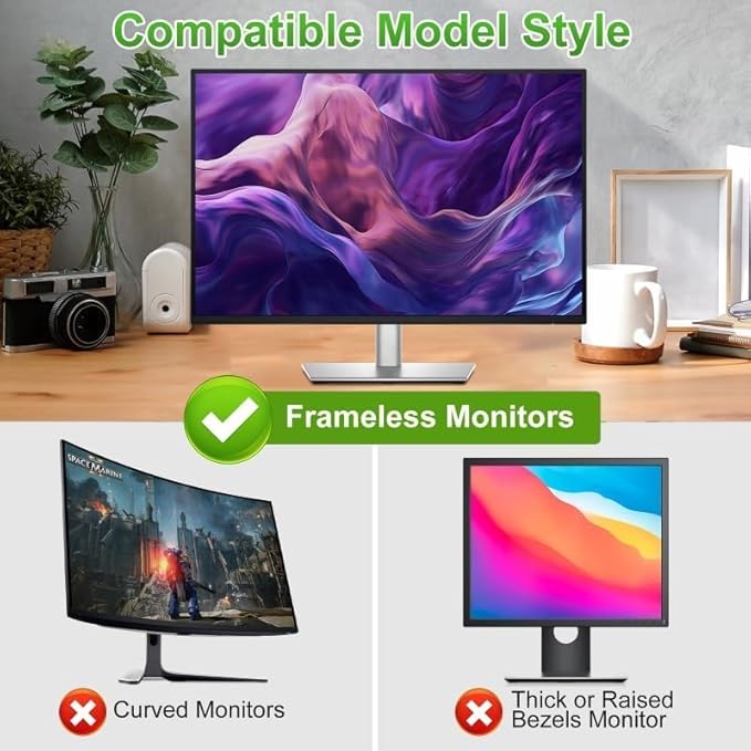 Magnetic Hanging Computer Privacy Screen Filter for 20 Inch, Removable Aluminum Alloy Privacy Shield for 16:9 Widescreen Monitor, Eye Protection Blue Light Filter