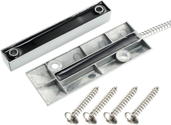 uxcell Rolling Door Contact Magnetic Reed Switch Alarm with 2 Wires for N.C. Applications OC-55