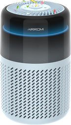 AIRROMI Air Purifier for Bedroom Home,HEPA Filter,Covers Upto 549 Ft²,Quiet 360°intake Air Cleaner with Fragrance ponge for Better Sleep,Night Light,Filters Smoke,Pet Dander,Allergies,Dust,A2005 Blue